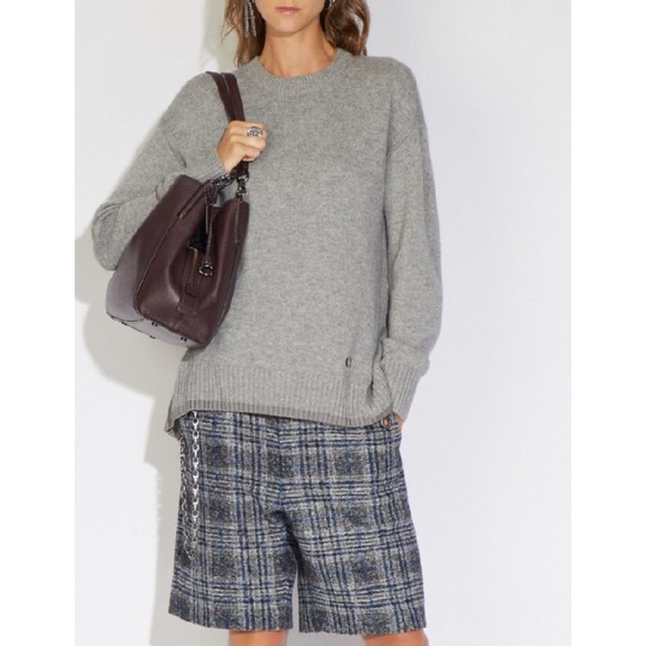 Coach Oxblood Gunmetal Dalton 31 Bag EUC - Picture 5 of 16